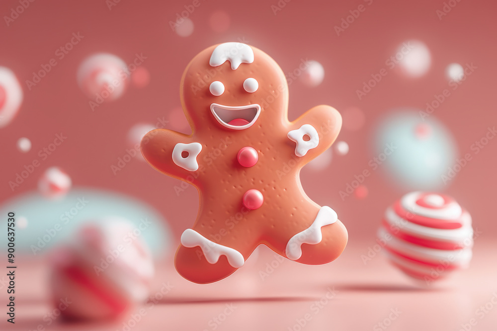 Funny Gingerbread Character