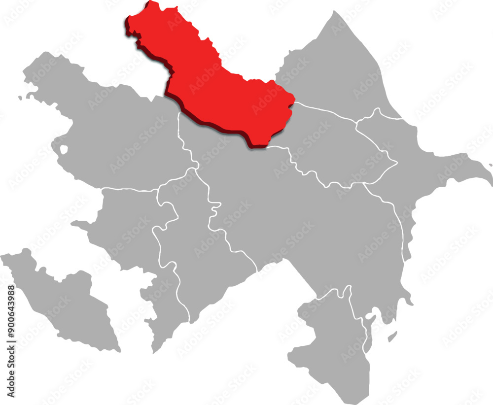 SHAKI ZAQATALA map WITH ADMINISTRATIVE DIVISIONS of AZERBAIJAN 3d isometric map SHAKI ZAQATALA map WITH ADMINISTRATIVE DIVISIONS of AZERBAIJAN 3d isometric map