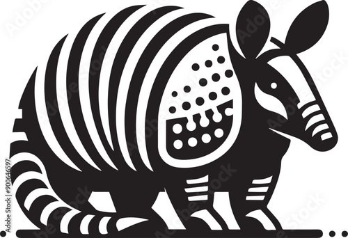 Armadillo vector icon isolated on a white background. Armadillo logo illustration.
