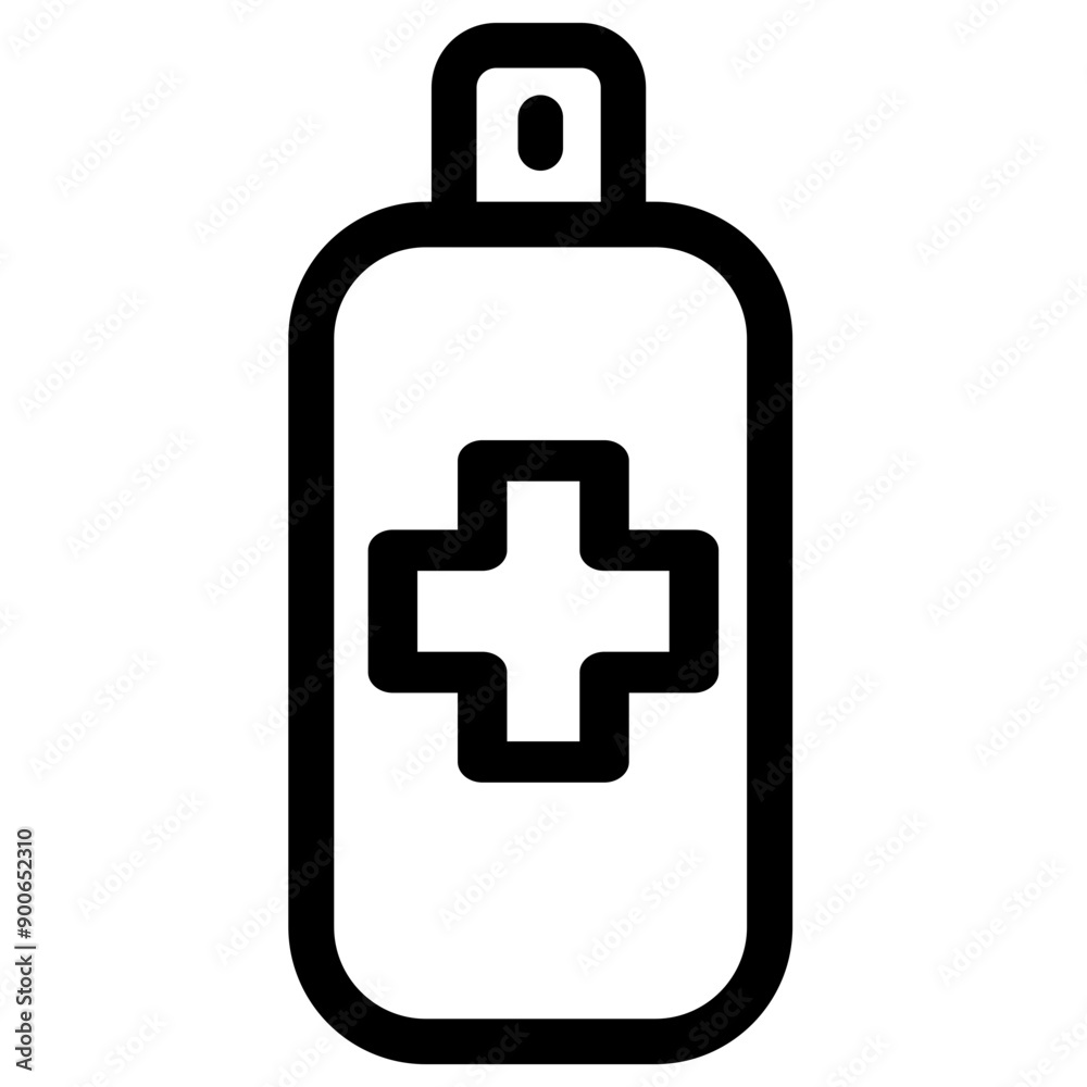 Disinfection icon symbol - First aid Disinfection spray vector illustration Disinfection icon symbol - First aid Disinfection spray vector illustration
