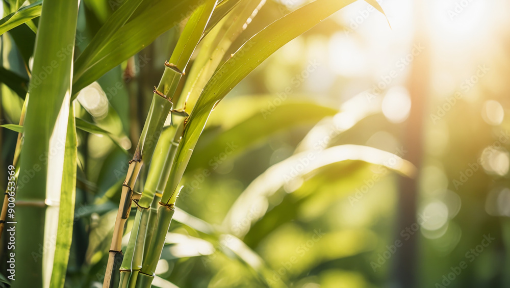 Fototapeta premium bamboo forest in the morning