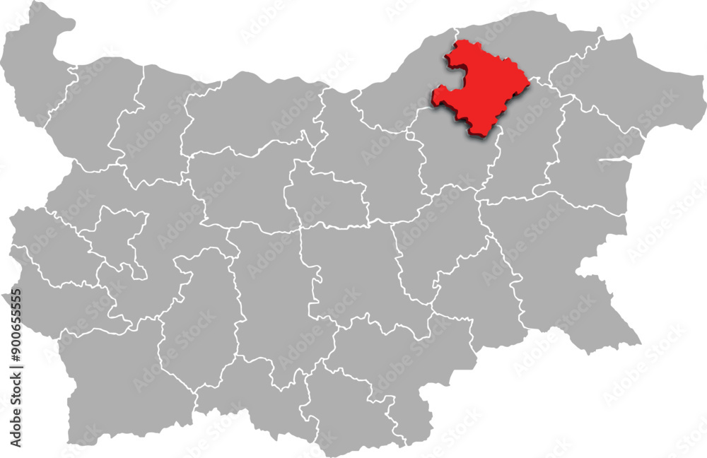 RAZGRAD map REGION of BULGARIA 3d isometric map RAZGRAD map REGION of BULGARIA 3d isometric map