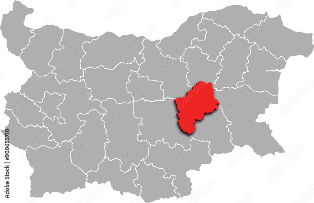 SLIVEN map REGION of BULGARIA 3d isometric map SLIVEN map REGION of BULGARIA 3d isometric map