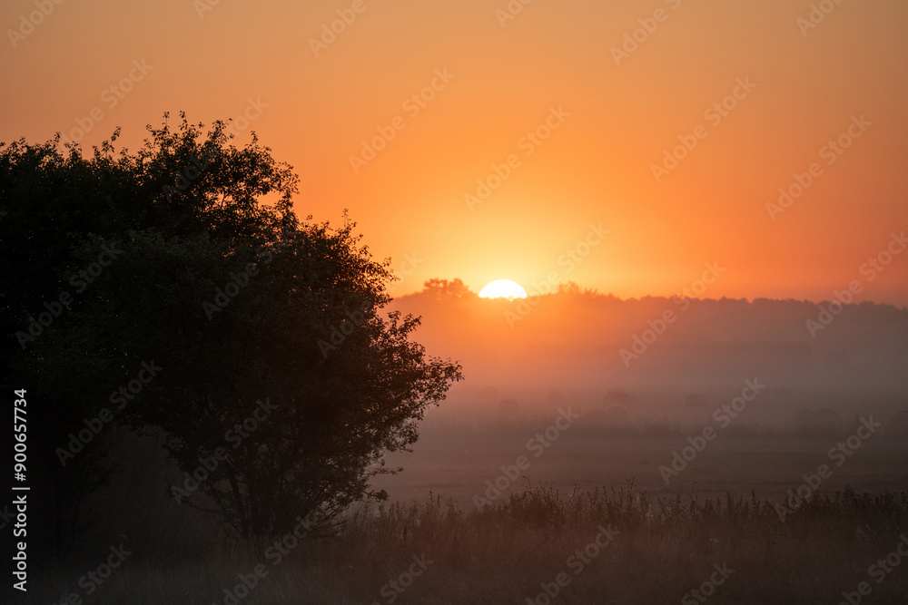 Sunny autumn sunrise Sunny autumn sunrise