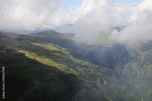 The view from Zitterauer Tisch mountain, Bad Gastein, Austria	 photo