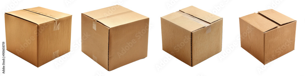 A collection of cardboard boxes in various sizes, ideal for packing, shipping, and storage solutions. A collection of cardboard boxes in various sizes, ideal for packing, shipping, and storage solutions.