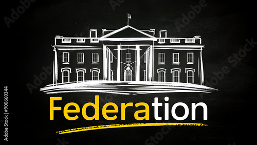 Illustration of the word federation