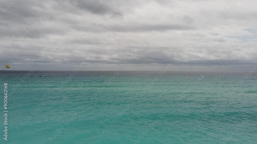 tropical island beach with sky