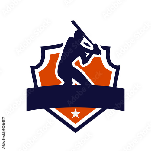 baseball action sports logo silhouette