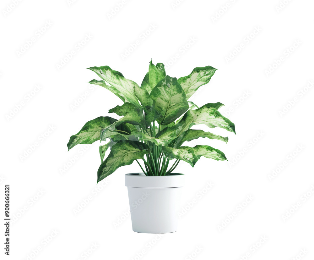 Calathea plant with variegated leaves Calathea plant with variegated leaves
