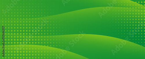 green background with dynamic curve line elegant graphic design element decoration