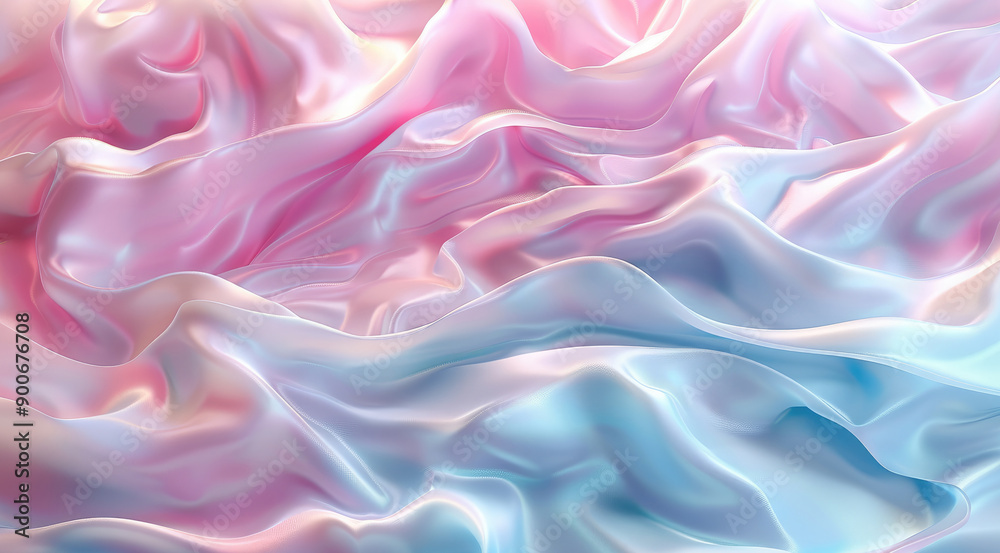 Abstract 3D background with soft, undulating waves in pastel tones, perfect for skincare product displays. Generative AI. Abstract 3D background with soft, undulating waves in pastel tones, perfect for skincare product displays. Generative AI.