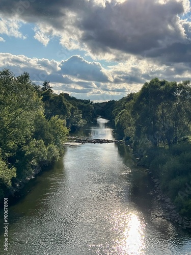 Obraz na płótnie river in the mountains w salonie