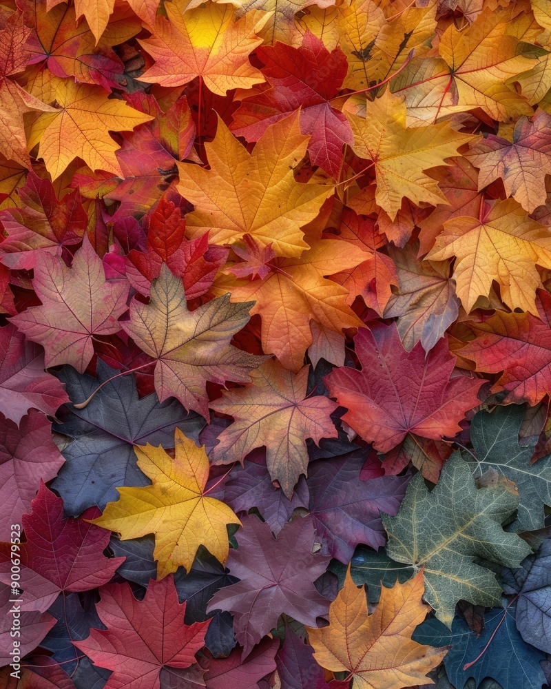 Colorful autumn leaves create a vibrant tapestry, showcasing shades of red, orange, yellow, and purple. Colorful autumn leaves create a vibrant tapestry, showcasing shades of red, orange, yellow, and purple.