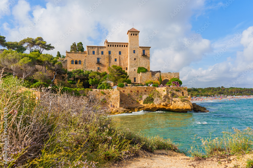 Tamarit Castle Surrounded By Vibrant Foliage Tamarit Castle Surrounded By Vibrant Foliage
