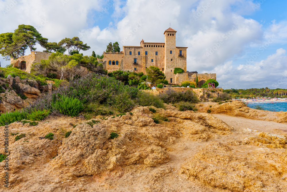 Scenic View of Tamarit Castle in Tarragona, Spain