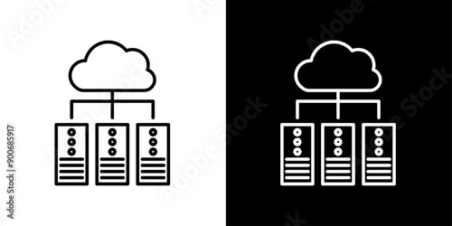 Data center outlined icon