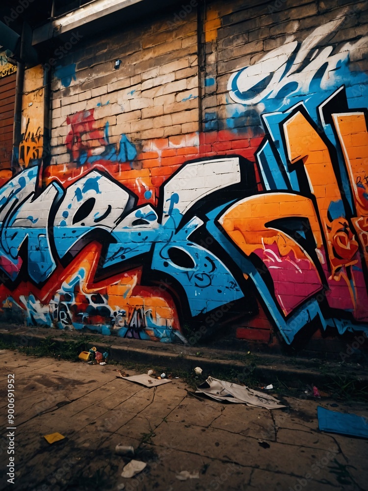 Wildstyle graffiti wallpaper, decorative tile background Wildstyle graffiti wallpaper, decorative tile background