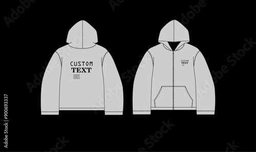 Mens hoodies, jacket, technical, drawing, men, sweater, vector, design, isolated, fashion, illustration, winter, white, template, mockup, graphic, silhouette, mock up, flat, graphic design, body, text