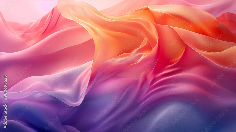 Obraz premium Flowing Gradient Silk