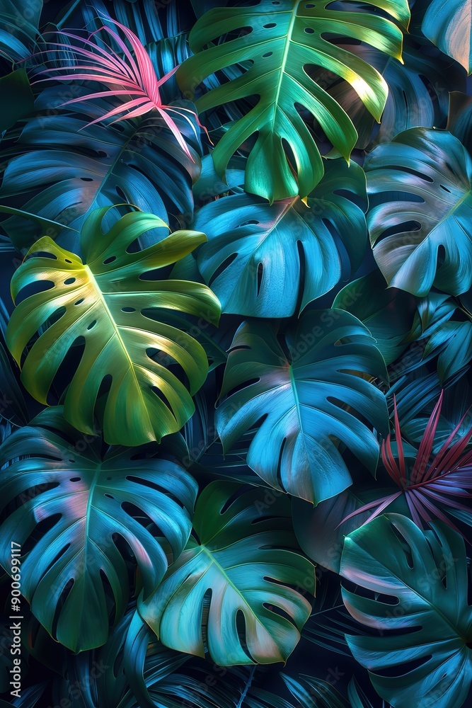 A close up of a lush green plant with many leaves A close up of a lush green plant with many leaves