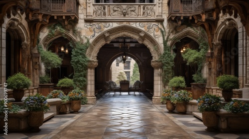 Luxurious spanish villa  a classic mansion with distinctive mediterranean influence