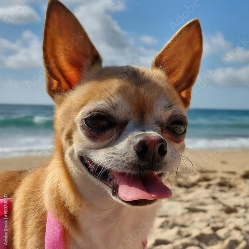 chihuahua on the beach © Vasya