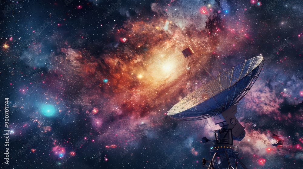 Space telescope capturing distant galaxies Space telescope capturing distant galaxies