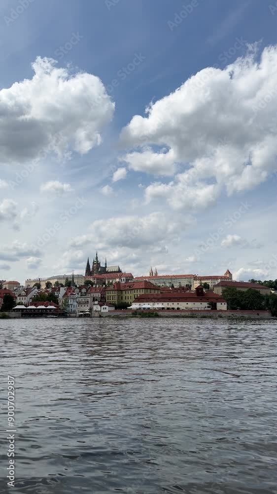 Vltava river and cityscape in Prague, Czech Republic Vltava river and cityscape in Prague, Czech Republic