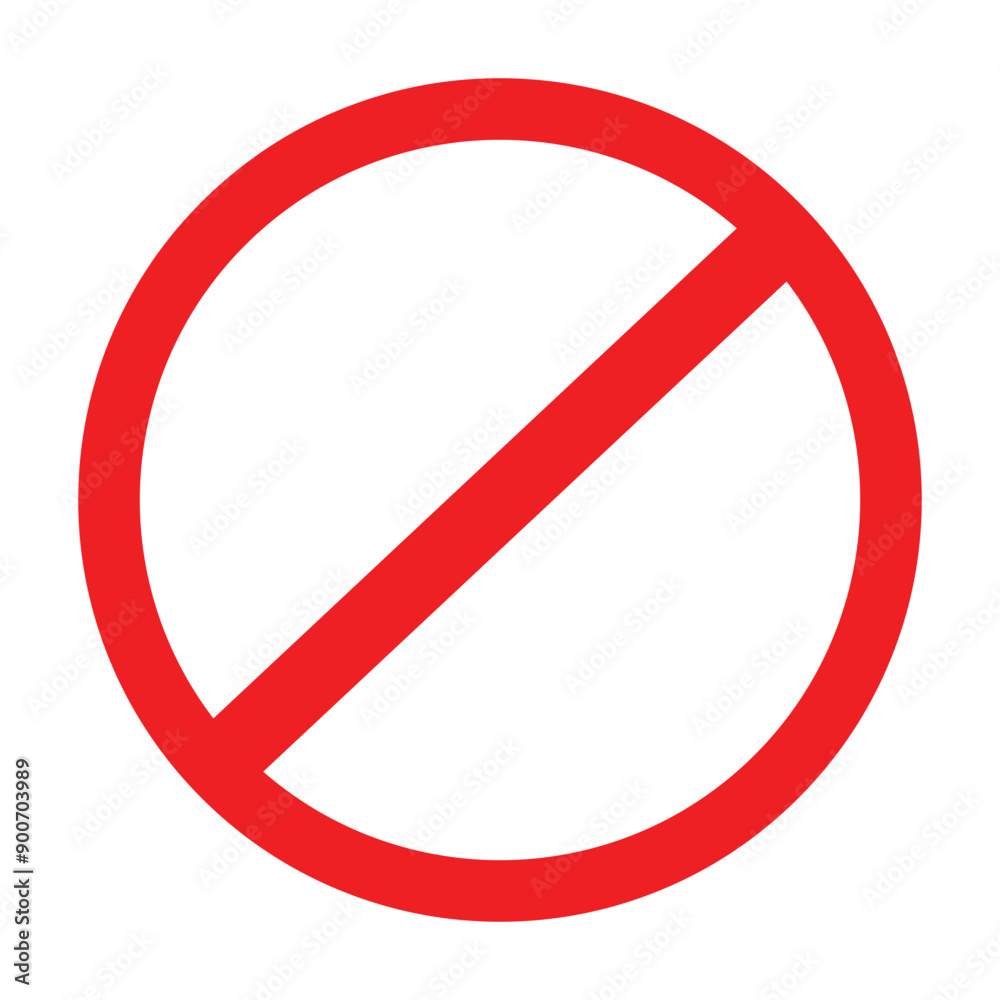 Stop icon. Red warning concept symbol design. Danger risk warning. Vector icon prohibited, warning symbol prohibited something. Prohibition sign. Stop icon. Red warning concept symbol design. Danger risk warning. Vector icon prohibited, warning symbol prohibited something. Prohibition sign.