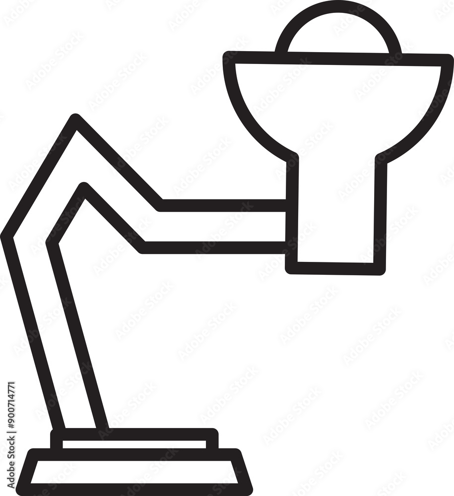 Table Lamp Line Art Table Lamp Line Art