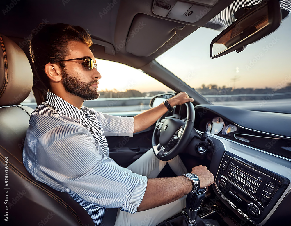 Firefly Driver in Car- A scene showing a driver in a car, focusing on transportation and travel. 149 Firefly Driver in Car- A scene showing a driver in a car, focusing on transportation and travel. 149