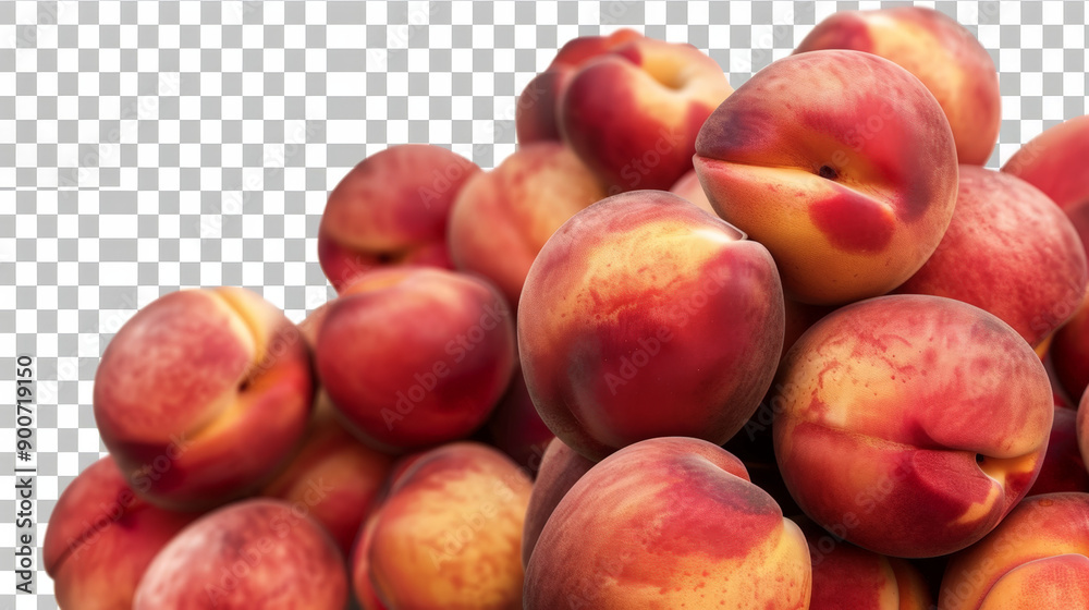 peaches on a white background, nectarines on white background peaches on a white background, nectarines on white background