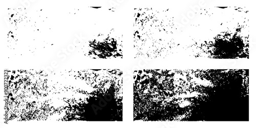 Wallpaper Mural Comprehensive Collection of Abstract Black Dust, Dirty Grunge, and Distressed Texture Stains. Torontodigital.ca