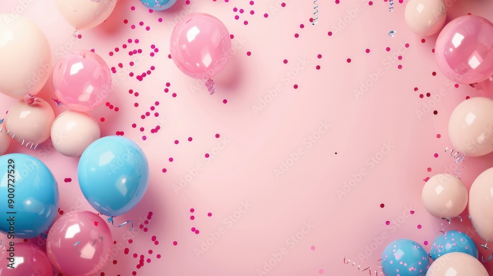 large copy space of balloons decor banner large copy space of balloons decor banner