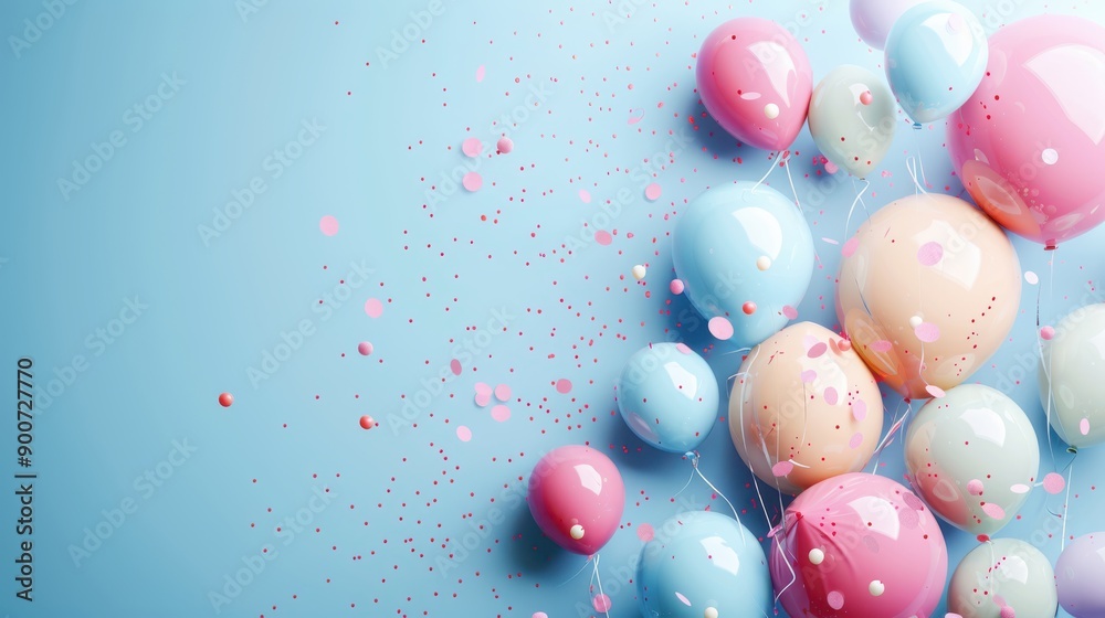 large copy space of balloons decor banner large copy space of balloons decor banner