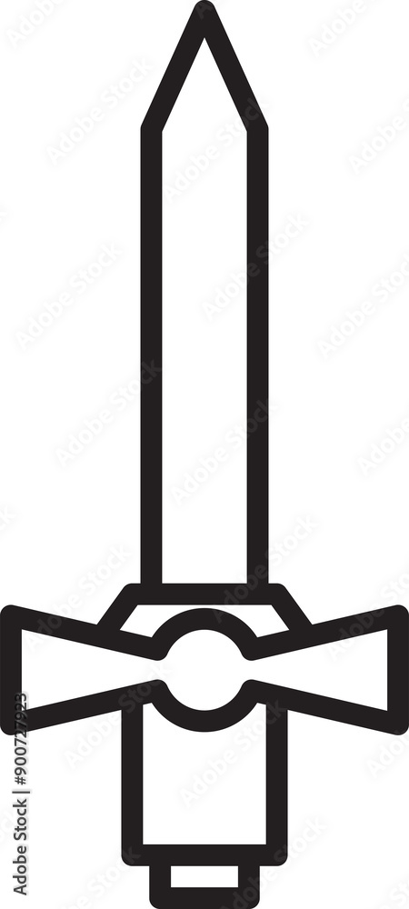 Sword Icon Line Art Sword Icon Line Art