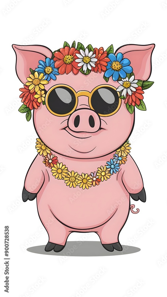 Fototapeta premium pig cartoon