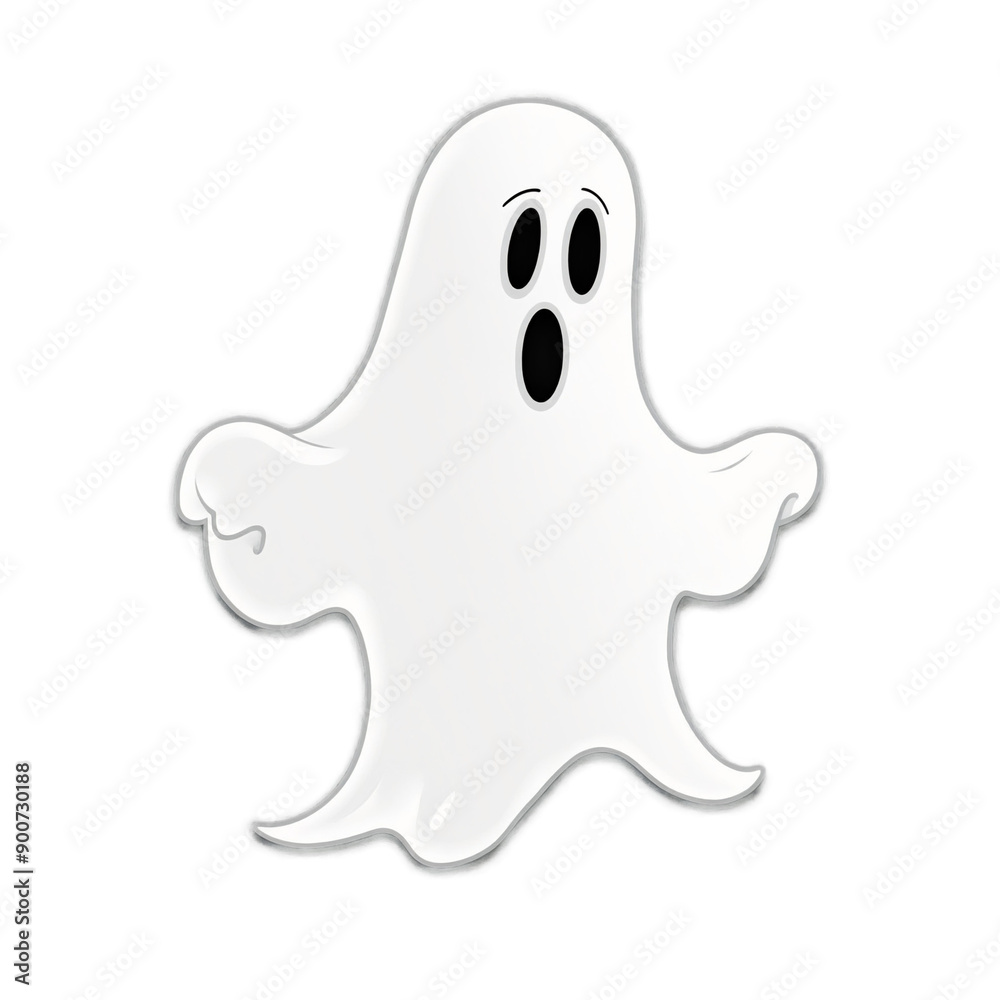 A minimalist digital illustration of a white ghost with two eyes and an open wide mouth with transparent background. This eerie and haunting image evokes a sense of the supernatural and paranormal. A minimalist digital illustration of a white ghost with two eyes and an open wide mouth with transparent background. This eerie and haunting image evokes a sense of the supernatural and paranormal.