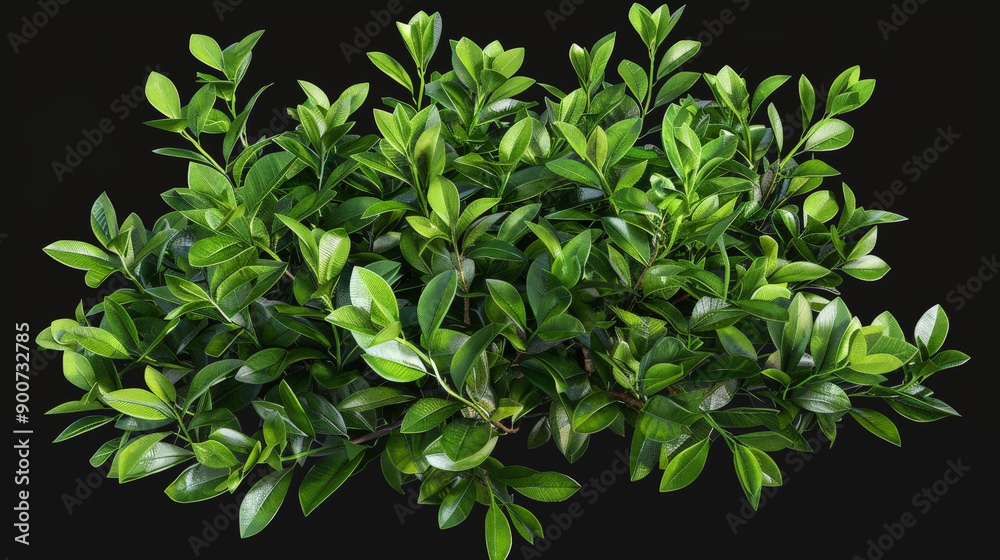 bush on black background bush on black background