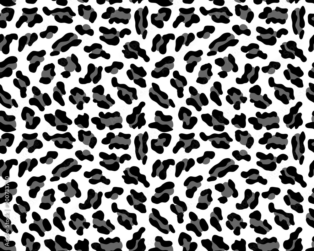 Seamless pattern of skin of leopard, illustration