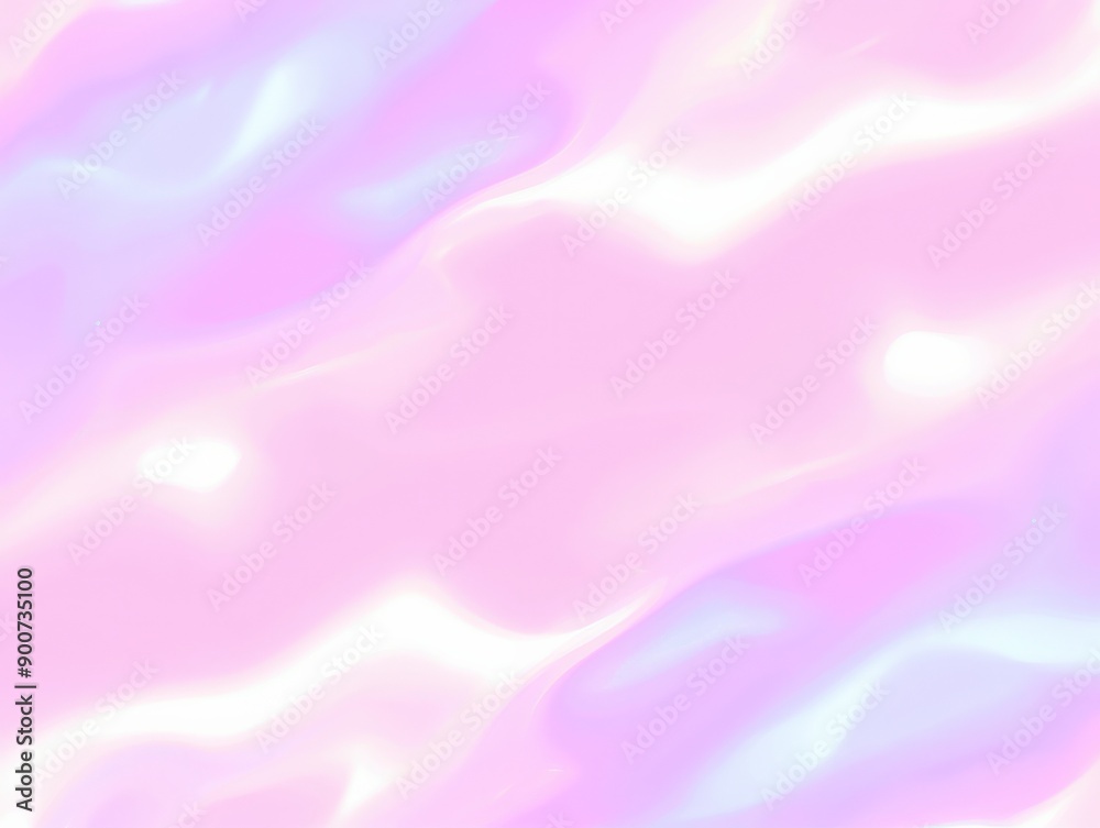 Fototapeta premium Pastel gradient waves blending softly creating a serene background perfect for a calming visual experience