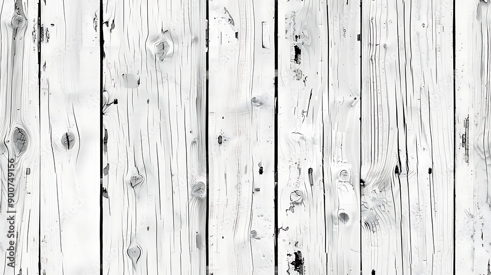 A close-up of weathered white wooden planks with unique grain patterns and textures, perfect for backgrounds and surface designs. A close-up of weathered white wooden planks with unique grain patterns and textures, perfect for backgrounds and surface designs.