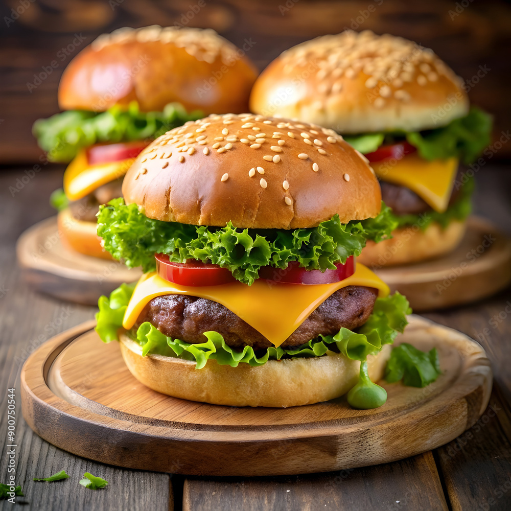 hamburger on black hamburger on black