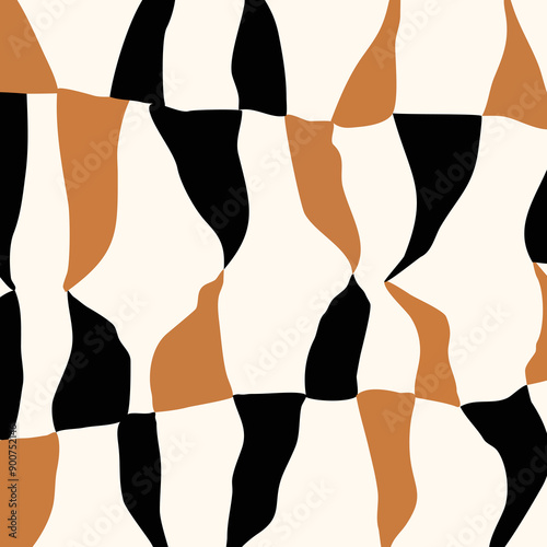 Abstract hand drawn decorative pattern. Vector Illustration.