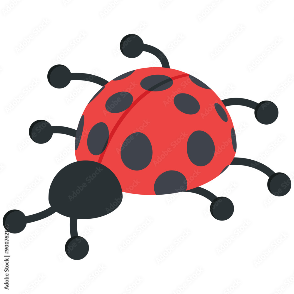 Obraz premium Isometric Ladybug Vector