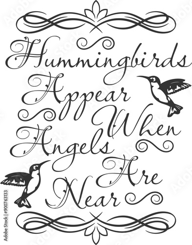 Hummingbirds Quote In Loving Memory Saying 