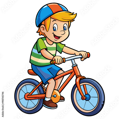 cycling character cartoon vector