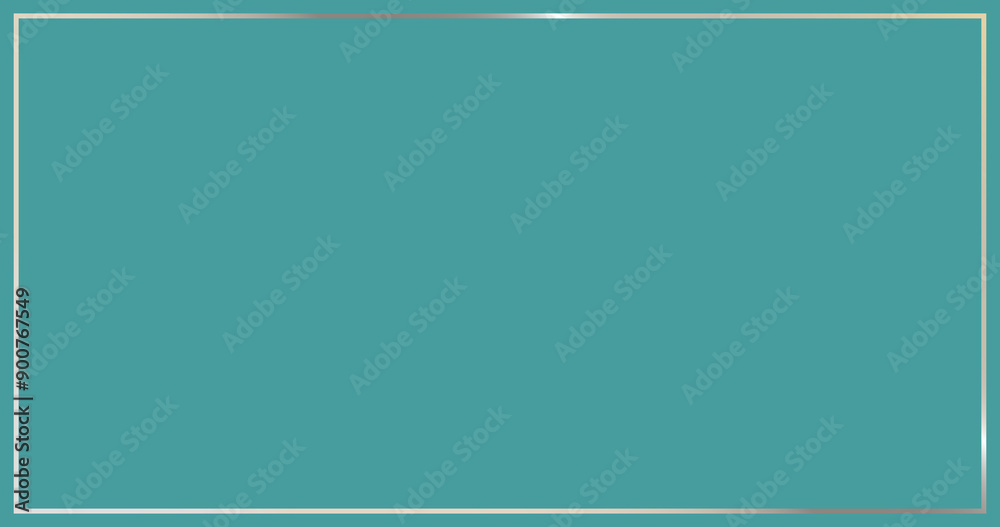 Fototapeta premium matte ocean blue background with border looks like a frame. flat backdrop in large web size empty for text
