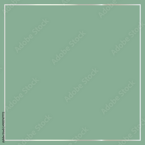 matte ocean blue background with border looks like a frame. flat backdrop in square size empty for text